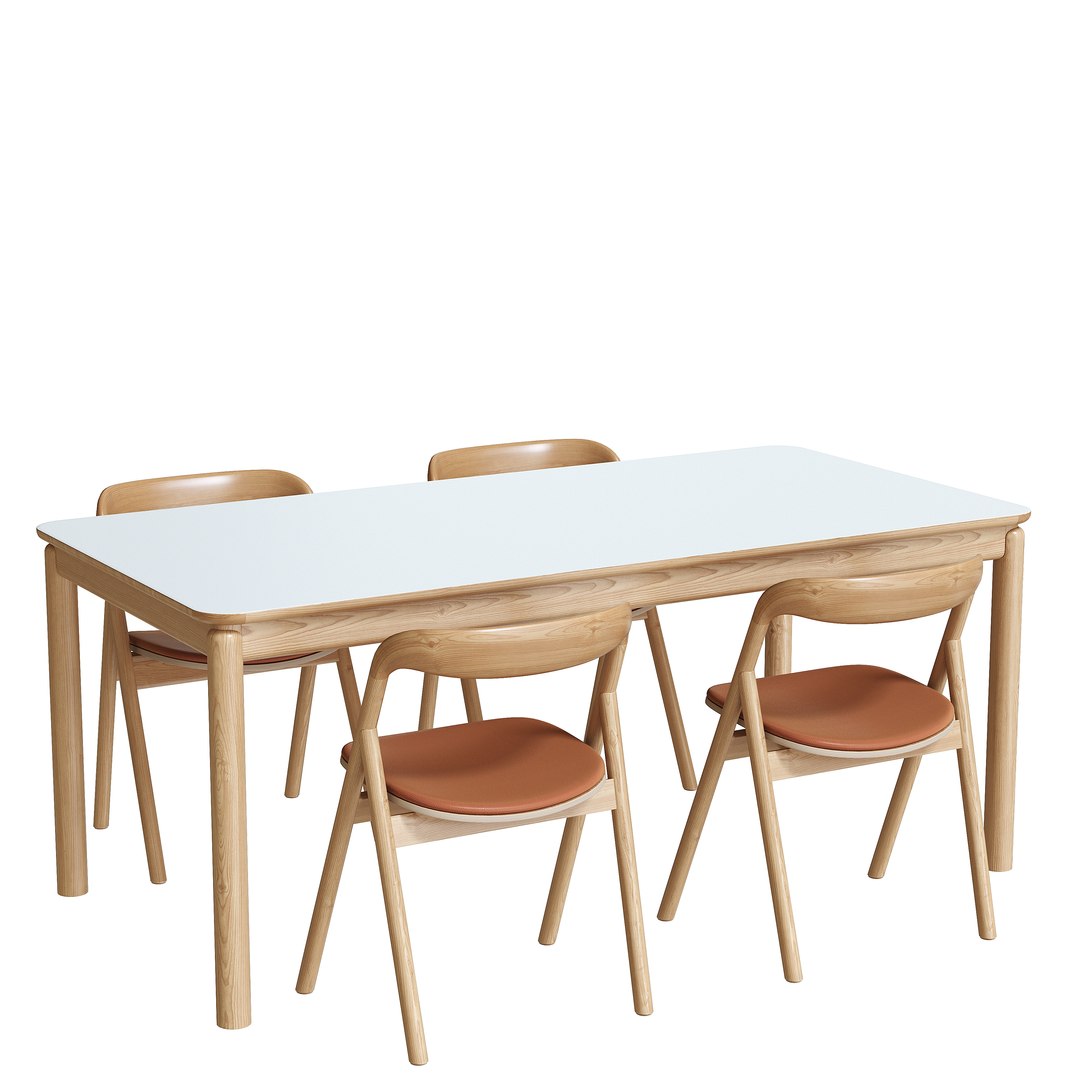 Bolia Ronya Dining Table Fenri Dining Chair Set 3D Model - TurboSquid ...