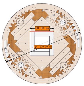 SL4BLSH80A-Laser Cut Square Hole Sliding Iris Diaphragm