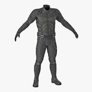 3D futuristic soldier uniform model