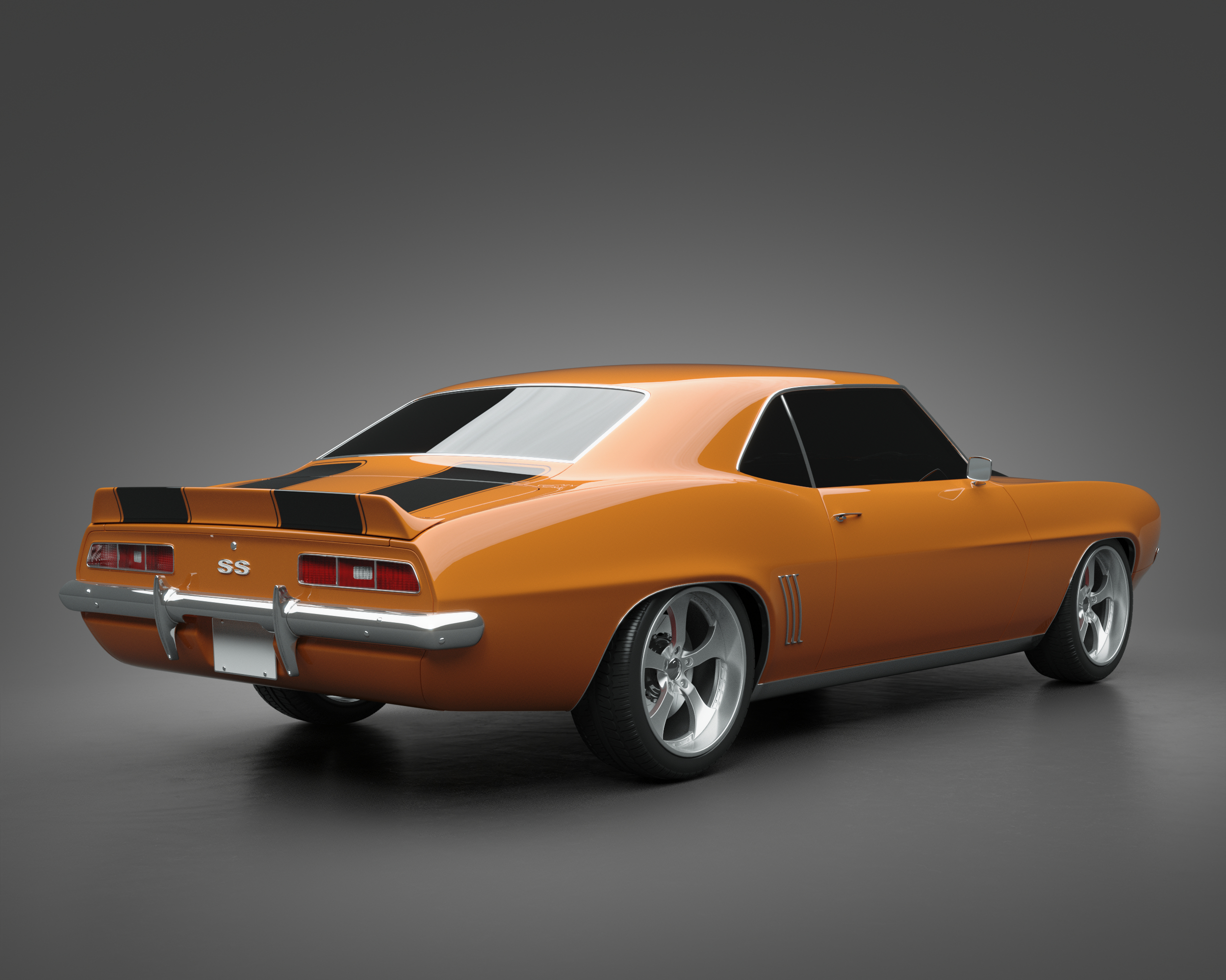 3D model 1969 Chevrolet Camaro SS - TurboSquid 1743249