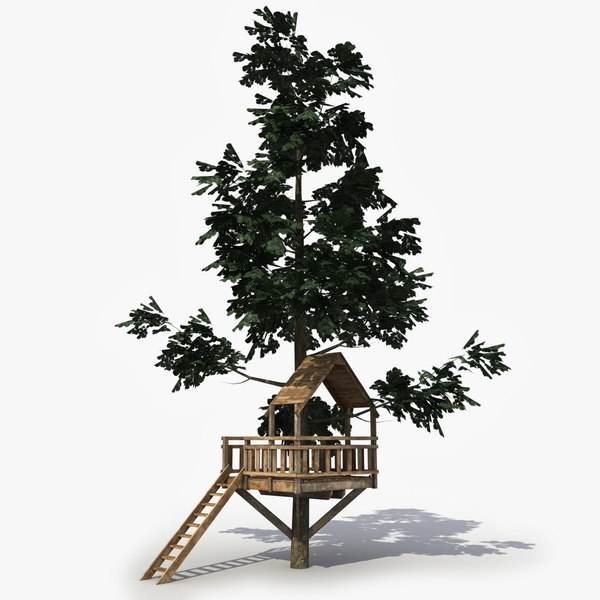 3d model tree observation tower