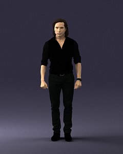 Man in black dress 0201