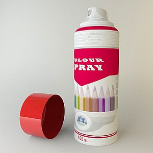 3ds max spray cans wall