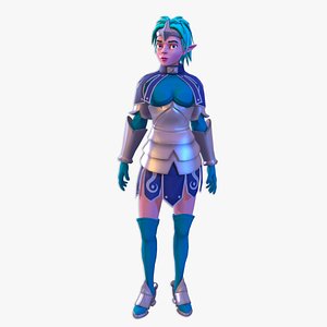 elf woman 3D model