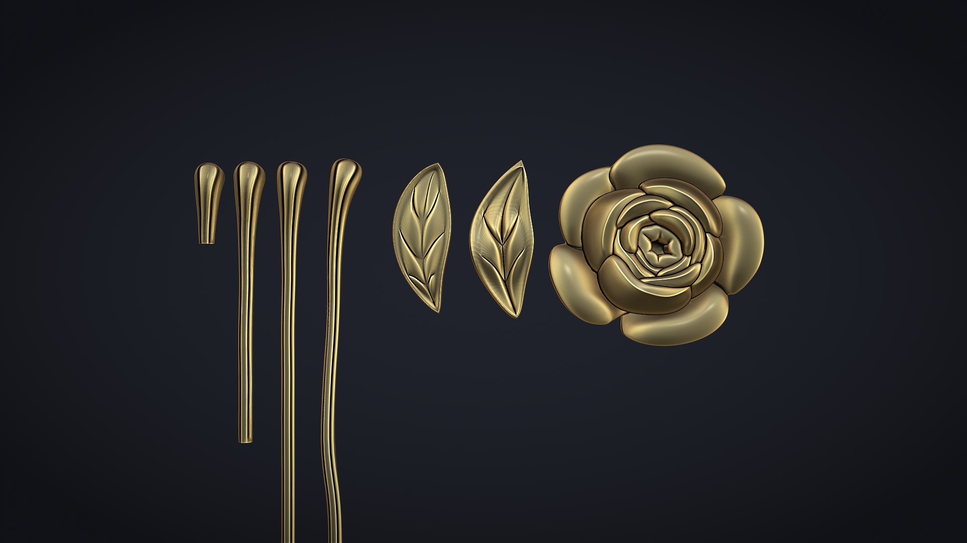 Rose Bas Relief 3D Print Model 3D - TurboSquid 2367271