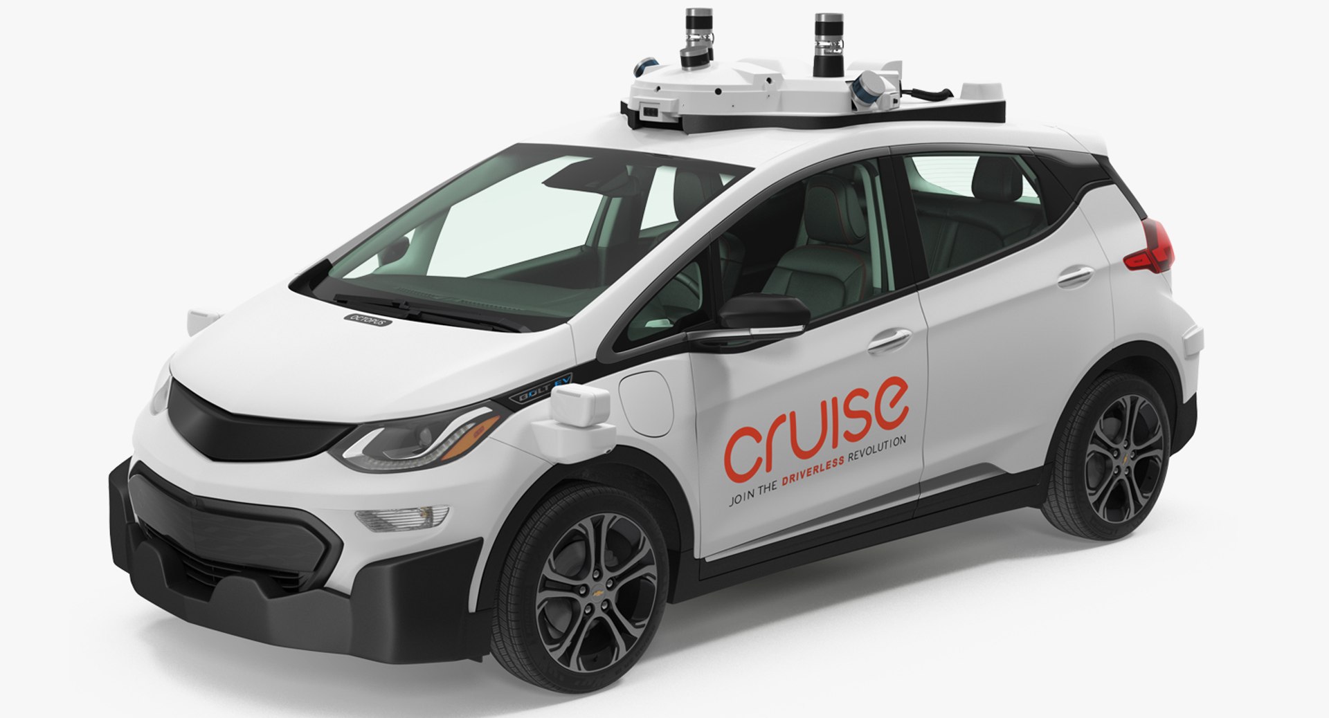 Chevy Bolt EV Cruise Self Driving Car 3D model preview