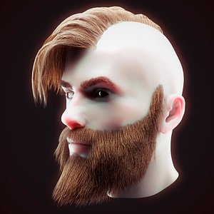 head hair kit 3 3D model