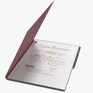 Digital Note Tablet with Stylus Burgundy