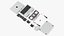 Disassembled Components MacBook Pro 14 M2 3D model