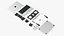 Disassembled Components MacBook Pro 14 M2 3D model