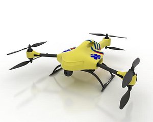 3d ambulance drone model