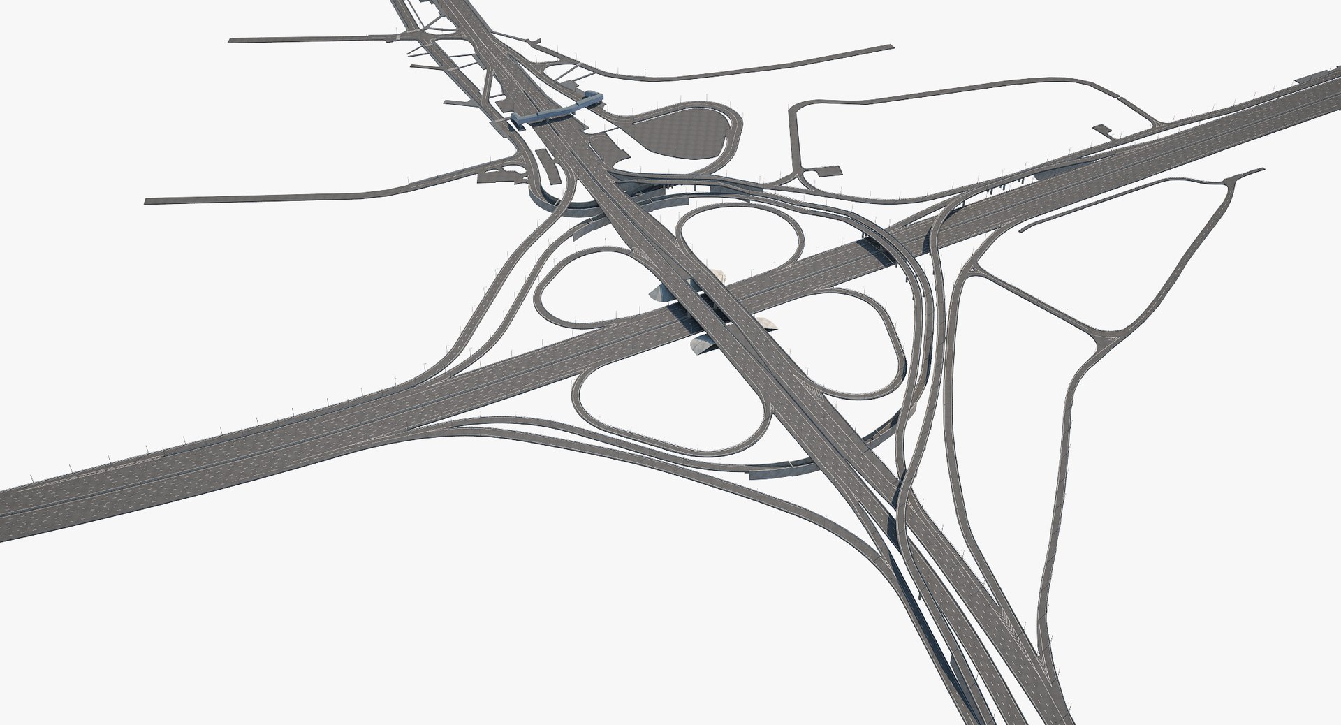 Highway Road Junction 3D Model | 1144362 | TurboSquid