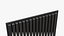 Tall Slat Acoustic Wall Panel with Felt Backing Fifteen Oak Slats - PBR with LODs