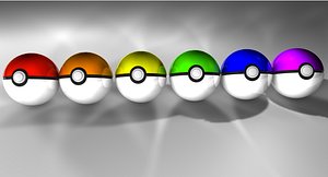 pokeball pack poke 3d c4d