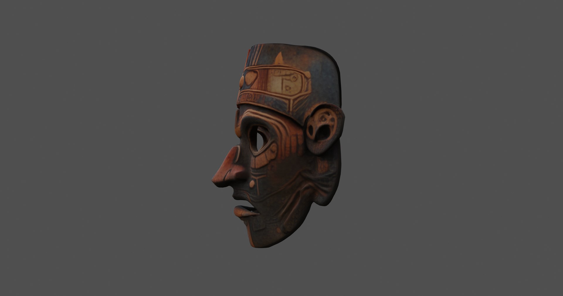 3D Ancient Ritual Mask Intricate 3D Model - TurboSquid 2367962