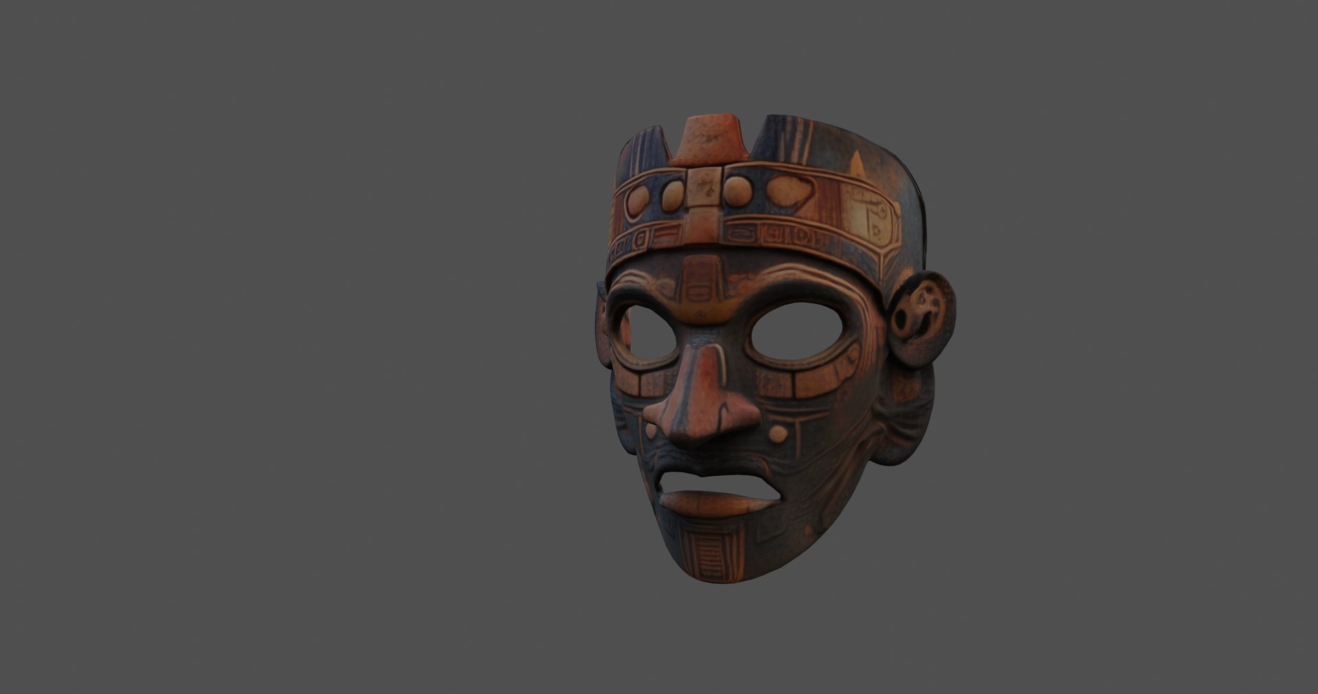 3D Ancient Ritual Mask Intricate 3D Model - TurboSquid 2367962
