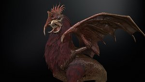 Kurolisk is an ancient Slavic monster 3D model