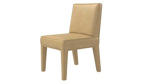 Paolo Moschino Collection Seating Sandi Leather Side Chair Nicholas Haslam 3D