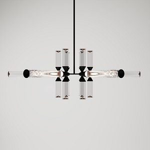 Gabriel Scott Kaleidoscope 12 Geometric Glass Chandelier Model