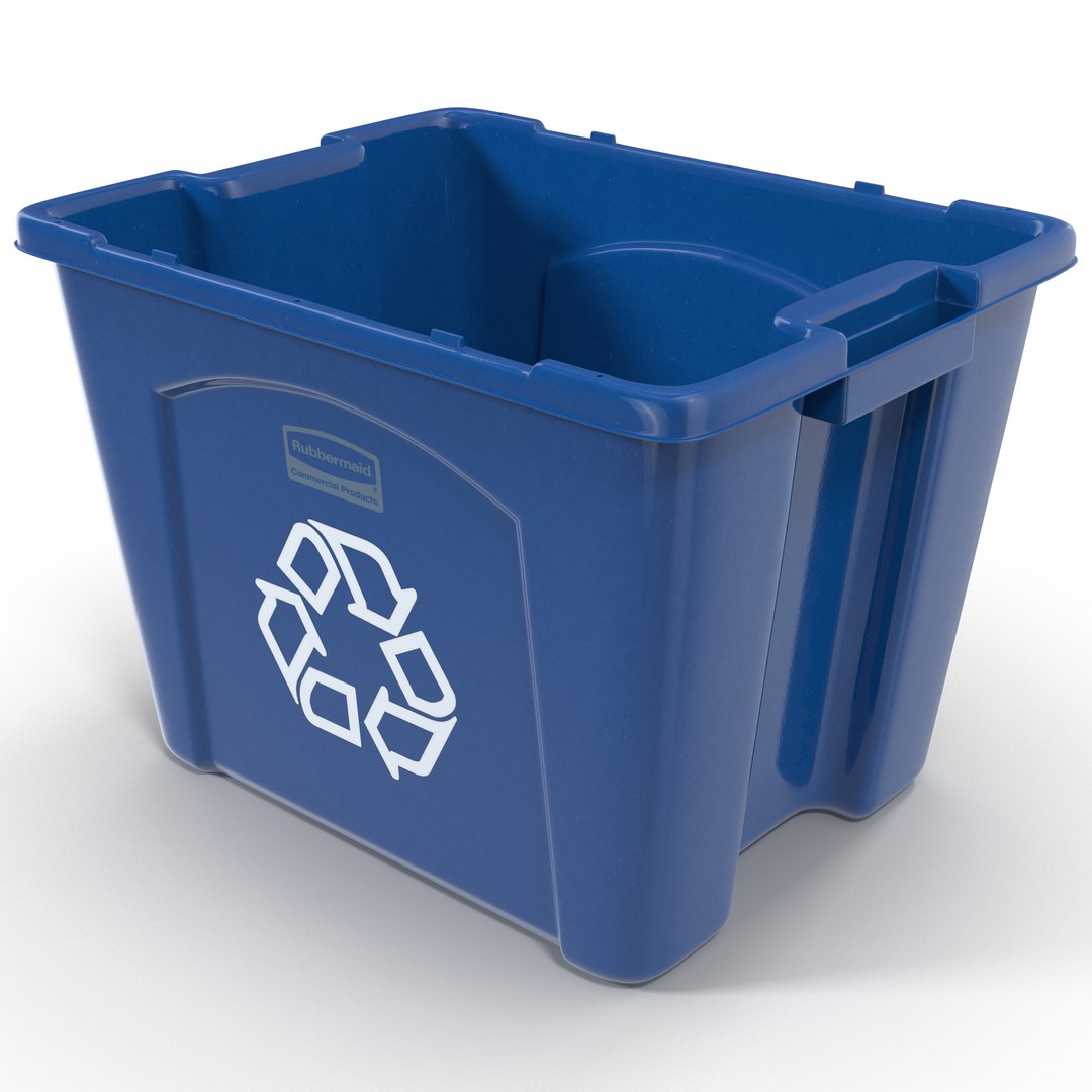 Recycling Bin 2 3D model preview