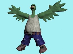 free 3ds model quack duck