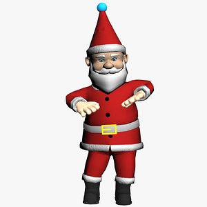 3D Santa Claus Christmas Dance Animated 3D model model