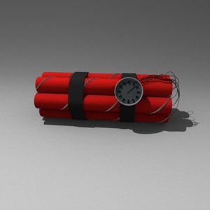 dynamite bomb 3d model
