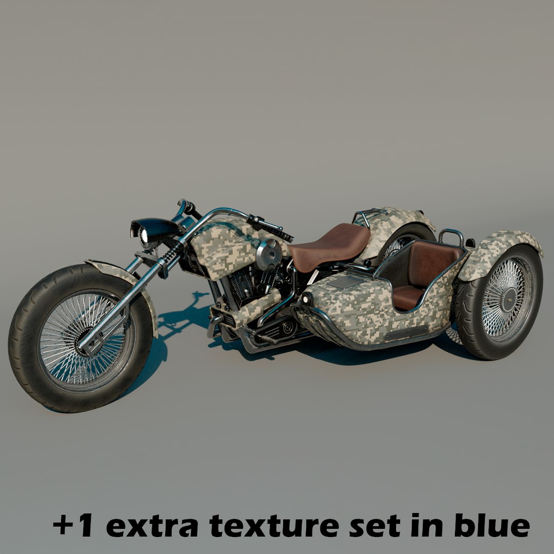 Bsa Sidecar Model TurboSquid 1361261