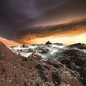 3D alien landscape