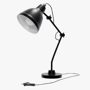 Black Table Lamp 3D model