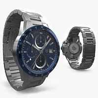 Tag Heuer Carrera Chronograph Watch Blue Steel