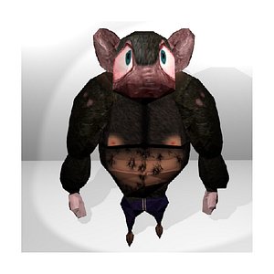 res rat character 3d model
