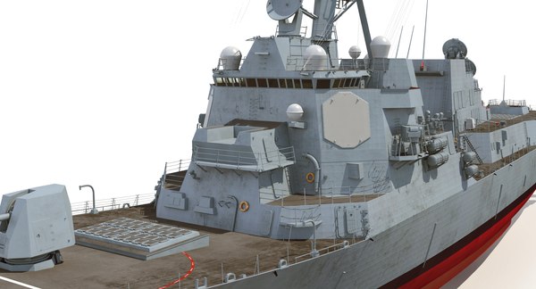 3D uss daniel inouye - TurboSquid 1296799