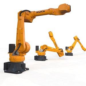 3D Robotic Arm Kuka Iontec Rigged model