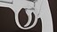 Revolver 05 Small Silver Todas as Texturas PBR Unity UE