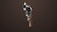Revolver 05 Small Silver Todas as Texturas PBR Unity UE