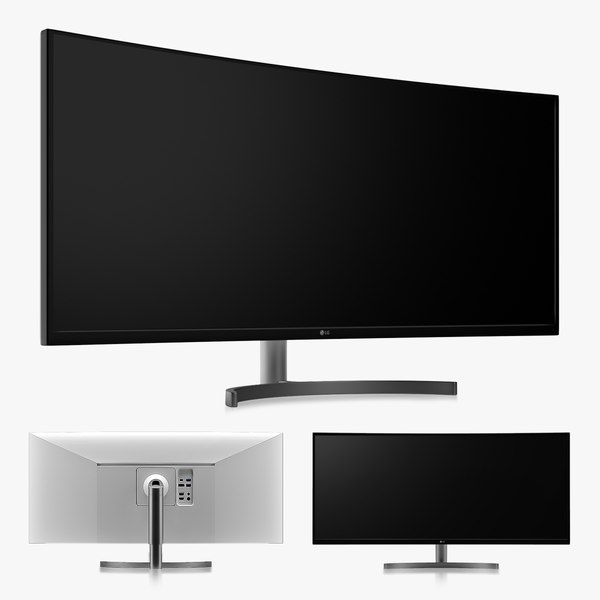modelo 3d Monitor curvo UltraWide QHD Nano IPS de 38 pulgadas ...