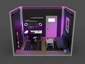 room setup 3D model