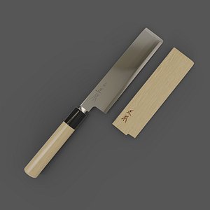 kitchen knife Masamoto Shiro-ko Kasumi Usuba HMA-KK0616 3D model
