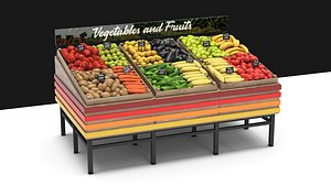 3D model vegetable rack