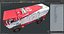 Rally Truck Hino Ranger Lights On Simple Interior