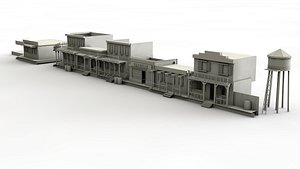 western town 3D model