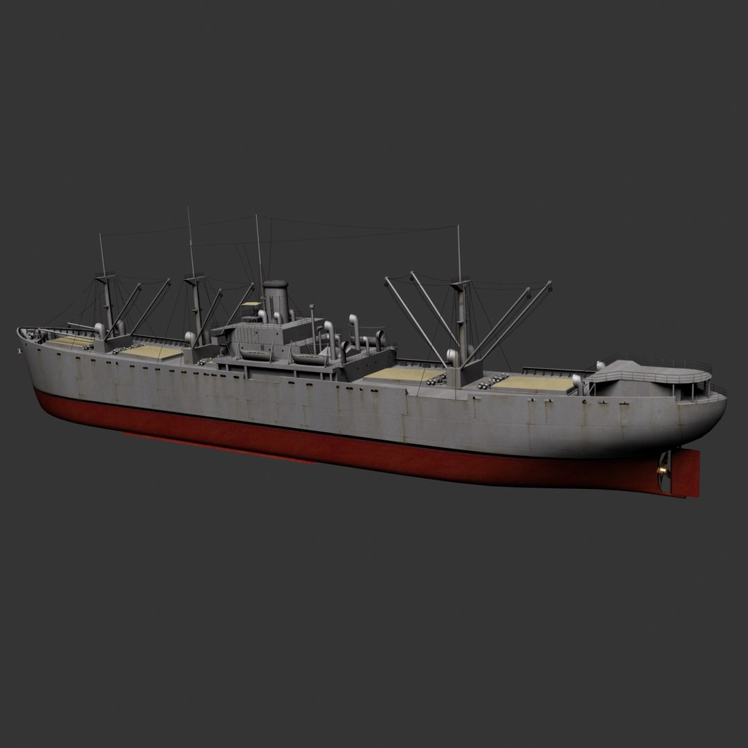 Liberty Ships Vessels 3d Model