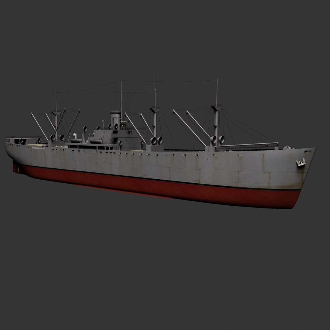 Liberty Ships Vessels 3d Model