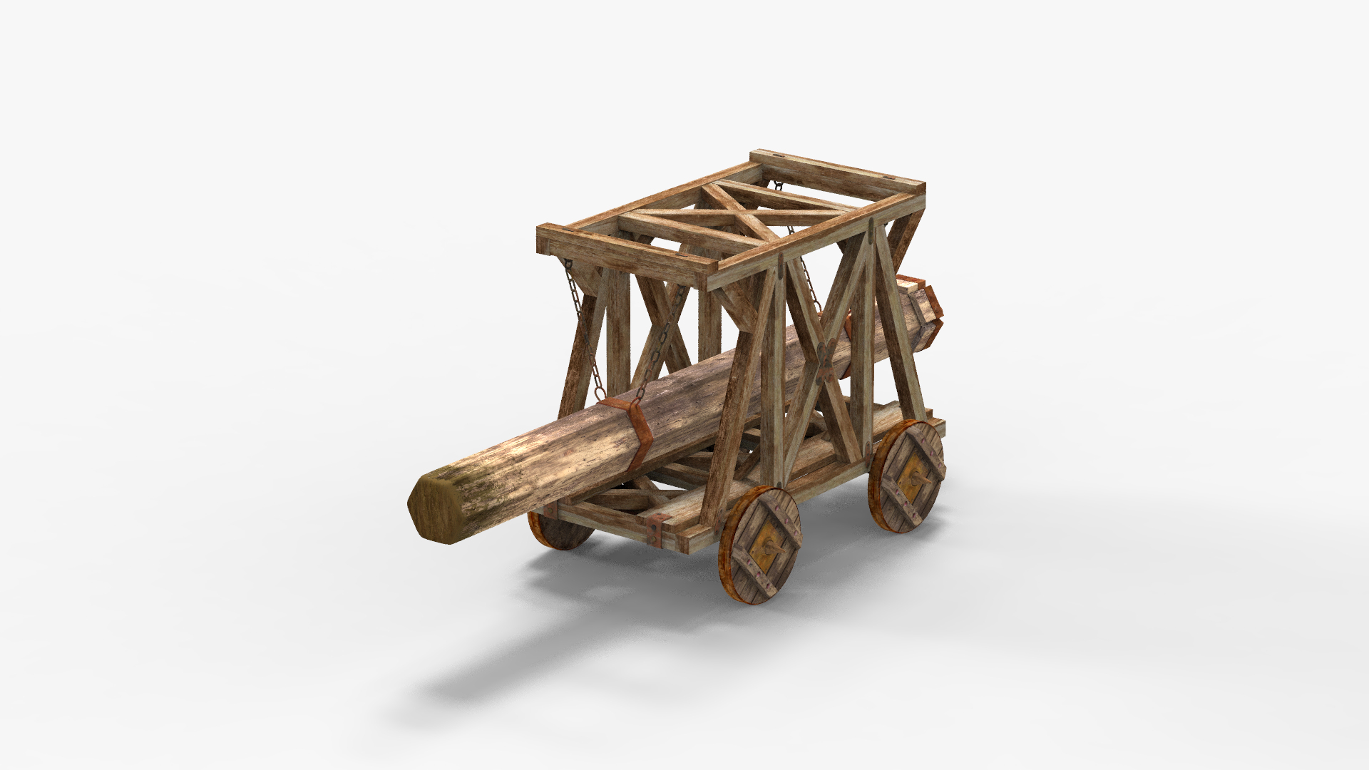 3D Medieval Battering Ram - TurboSquid 2162189