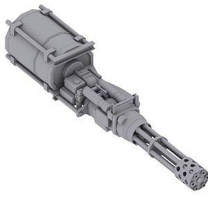 3d orginal minigun model