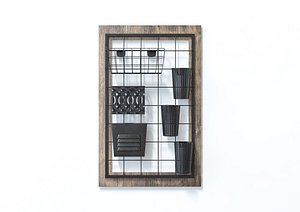 3D model Wall Mounted Device Organiser Decor