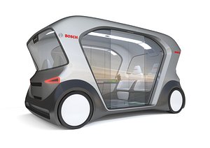 Electric Bosch IoT Shuttle with Interior
