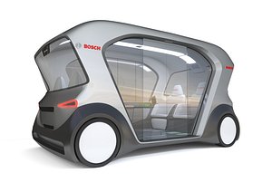 Electric Bosch IoT Shuttle with Interior