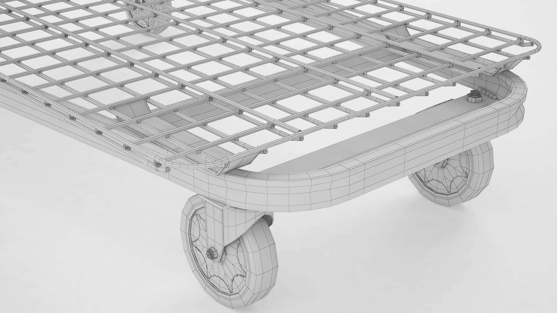 3D Cargo Shopping Trolley 01 - TurboSquid 2064426